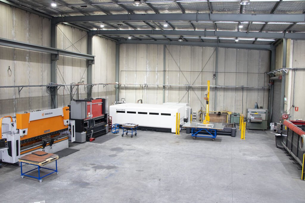 Metal Laser Cutting and bending fabrication workshop in Sydney