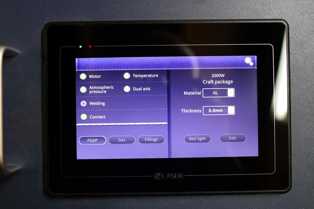 Laser welder control