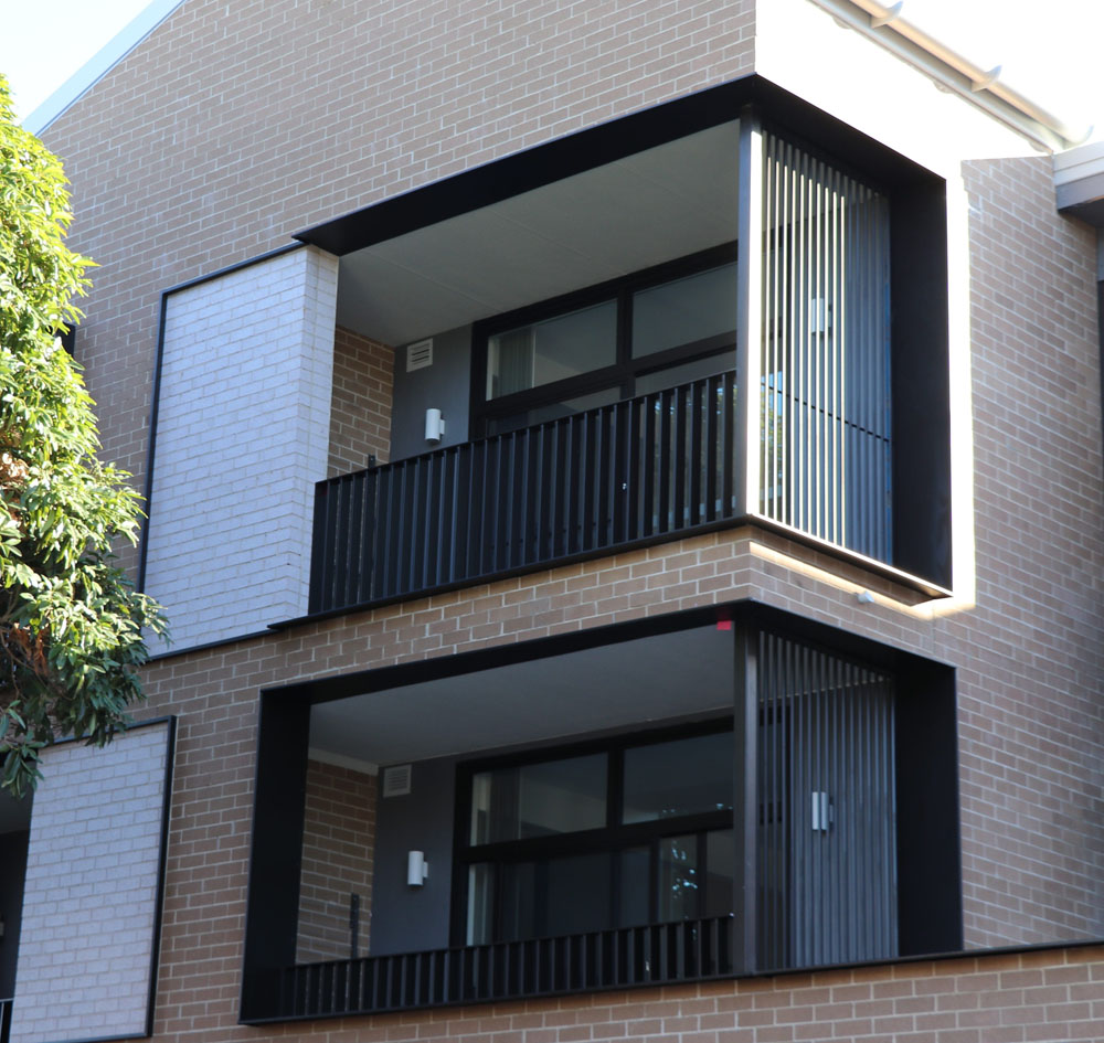 Window shroud on apartment in Sydney
